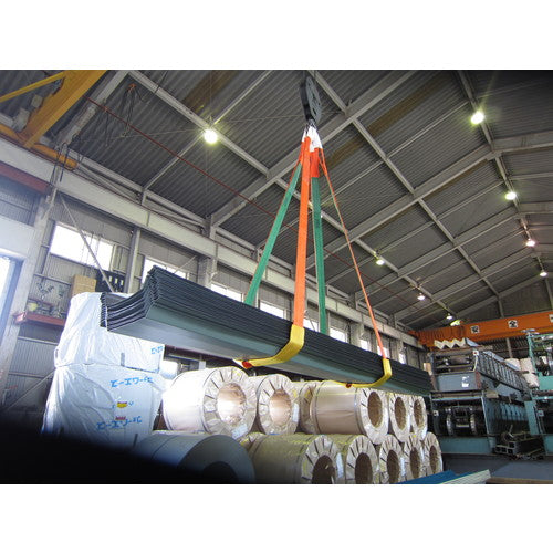 ＴＲＵＳＣＯ ベルトスリング ＪＩＳ３等級 両端アイ形 １００ｍｍＸ６．０ｍ G100-60