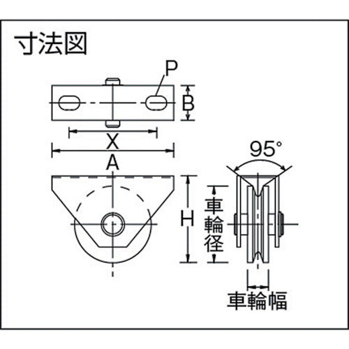 マルコン マルコン枠付重量車 １０５ｍｍ Ｖ型 C-2000-105