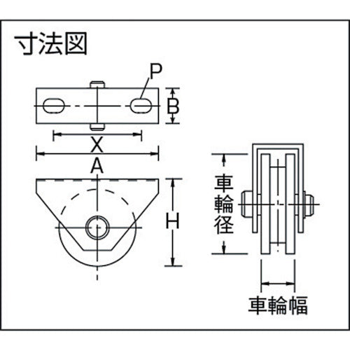 マルコン マルコン枠付重量車 ９０ｍｍ コ型 C-2350-90