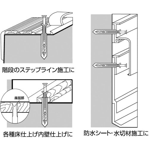 エビ ネイルプラグ（２００本入） ４Ｘ２５ｍｍ NP425