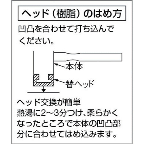 ベッセル プラスチックハンマー７０＃１／４ 70-1/4