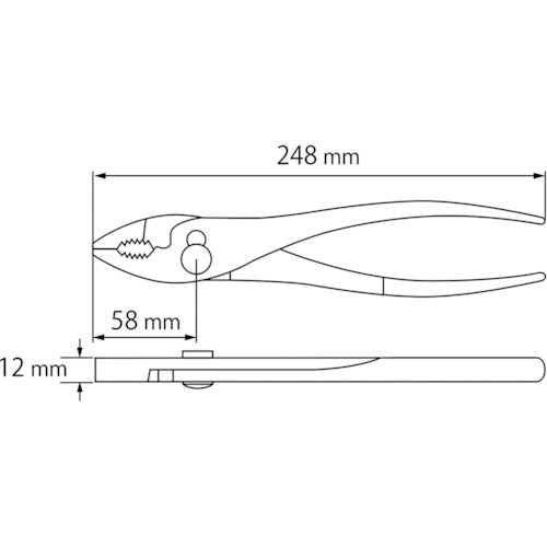 エビ 強力型プライヤー ２５０ｍｍ P250