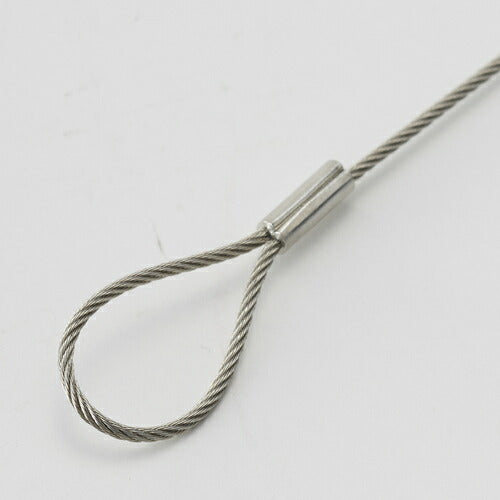 ＴＲＵＳＣＯ オールステンレスカットワイヤ １．０ΦＸ９００ｍｍ 両端アイ加工 SCW100-90