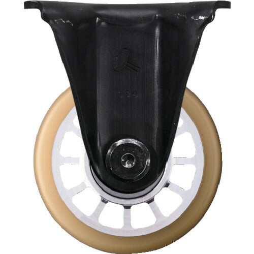ハンマー 低床重荷重用固定式ウレタン車輪（アルミホイール・ラジアルボールベアリング）７５ｍｍ 540SR-BAU-75