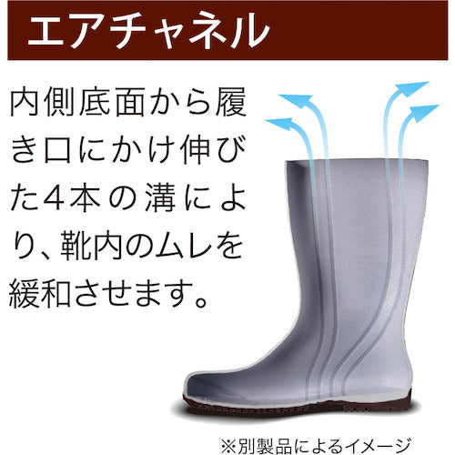 ミドリ安全 耐油・耐薬 安全長靴 ワークエース ＮＷ１０００スーパー ブラック ２６．５ＣＭ NW1000SP-BK-26.5
