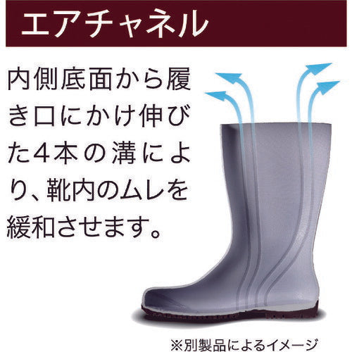 ミドリ安全 耐油・耐薬 安全長靴 ワークエース ＮＷ１０００スーパー ブラック ２４．０ＣＭ NW1000SP-BK-24.0