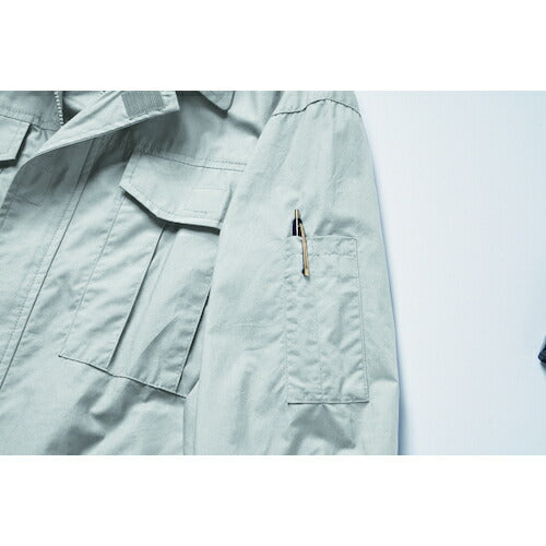 空調服　冷却上着　綿薄手ワーク空調服［［Ｒ下］］　ＫＵ９０５５０　ウエアのみ　シルバー　４Ｌ KU90550-C06-S6