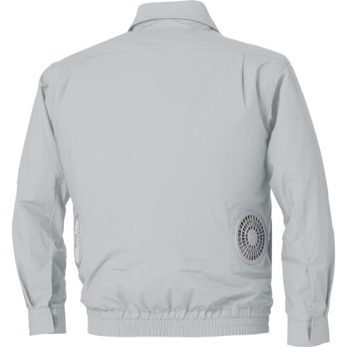 空調服　冷却上着　綿薄手ワーク空調服［［Ｒ下］］　ＫＵ９０５５０　ウエアのみ　シルバー　Ｍ KU90550-C06-S2