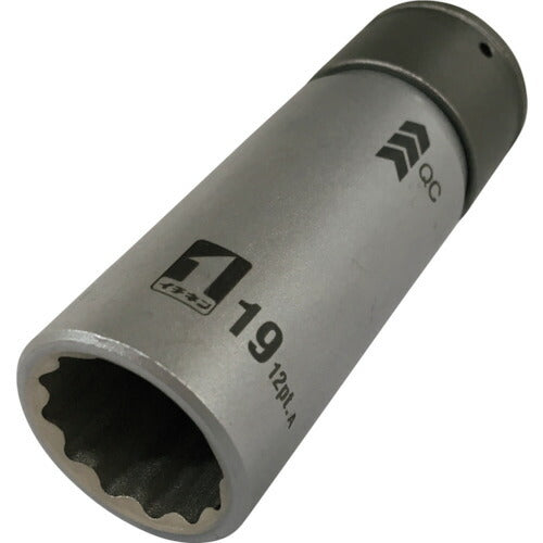ＭＵＳＴＴＯＯＬ ＱＣソケット シングル １９ｍｍ １２角 ＩＭ―４Ｗ１９―１２Ｋ 19804