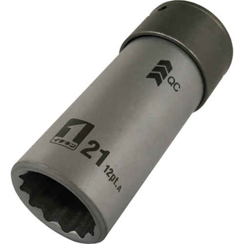 ＭＵＳＴＴＯＯＬ ＱＣソケット シングル ２１ｍｍ １２角 ＩＭ―４Ｗ２１―１２Ｋ 19807