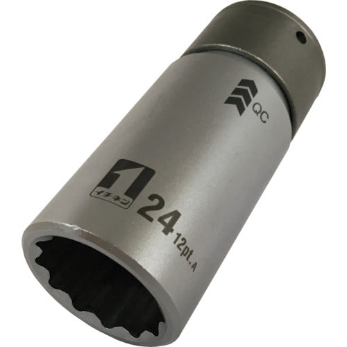 ＭＵＳＴＴＯＯＬ ＱＣソケット シングル ２４ｍｍ １２角 ＩＭ―４Ｗ２４―１２Ｋ 19808