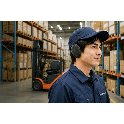 ＭＥＴＥＸ　防寒耳あて　イヤーラックス　フリースグレーＭＬ TYEFL-GY-05