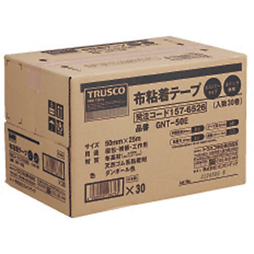 ＴＲＵＳＣＯ 布粘着テープエコノミータイプ 幅５０ｍｍＸ長さ２５ｍ GNT-50E