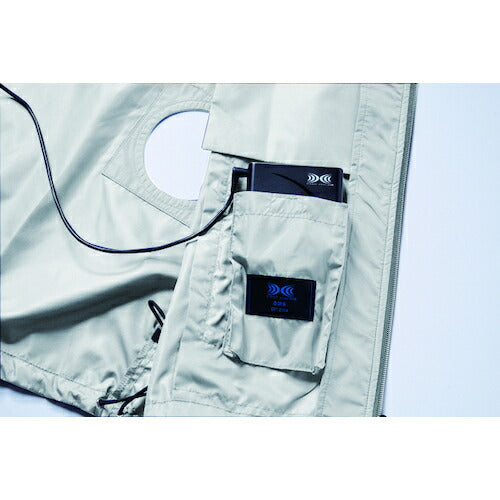空調服 空調ベスト ウエアのみ ネイビー ＬＬ KU91830-C03-S4