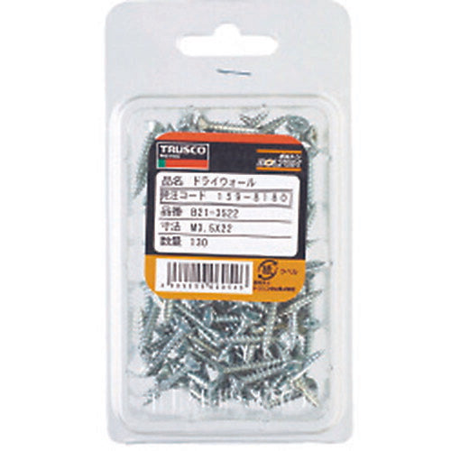 ＴＲＵＳＣＯ ドライウォール ユニクロ Ｍ３．５×２２ １３０本入 B21-3522