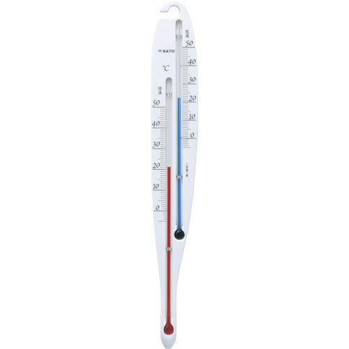 【送料・納期都度見積】 佐藤 Ｓ型地温気温計 ２段 （０５４０－００） 0540-00