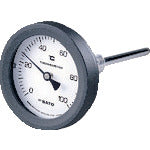 佐藤 バイメタル式温度計ＢＭ－Ｔ－７５Ｐ ０～１００℃ ５０Ｌ（２０８９－００） BM-T-75P-4