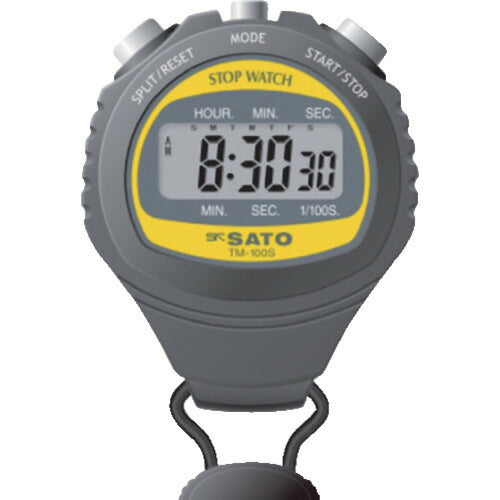佐藤 デジタルストップウォッチ ＴＭ－１００Ｓ （１９００－００） TM-100S