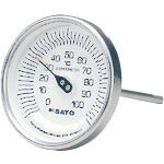 佐藤 バイメタル式温度計ＢＭ－Ｔ－９０Ｓ ０～１５０℃ ５０Ｌ（２０１０－５０） BM-T-90S-13