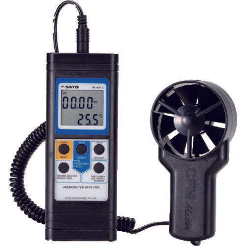 【送料・納期都度見積】 佐藤 ベーン式風速計 ＳＫ－９３Ｆ－２ （７６８７－１０） SK-93F2