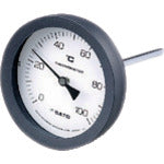 佐藤 バイメタル式温度計 ＢＭ－Ｔ－１００Ｐ ０～１００℃ １００Ｌ （２０８０－１４） BM-T-100P-5
