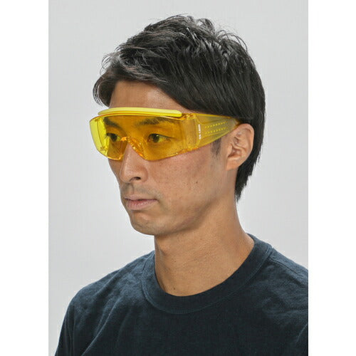 ＴＲＵＳＣＯ 一眼型セーフティグラス 上ひさしサイド付 黄 GS-180N