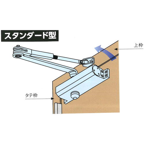 ＲＹＯＢＩ　取替用ドアクローザ　スタンダード型 S-202