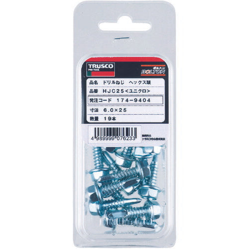 ＴＲＵＳＣＯ ドリルねじ ヘックス ユニクロ Ｍ５Ｘ１６ ４２本入 HJB-16