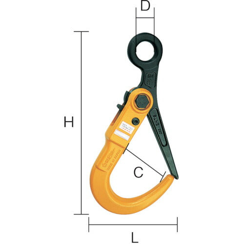 スーパー スーパーロックフック 容量：３ｔｏｎ 全長：３３９ｍｍ SLH3N