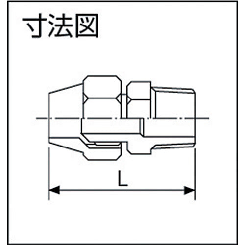 ＡＳＯＨ　フレアージョイント　ＰＴ１／８ＸΦ６ FS-1106