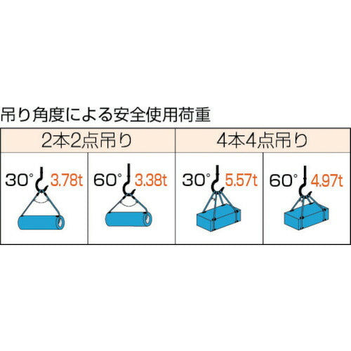 ＴＲＵＳＣＯ Ｗスリング Ａタイプ １６ｍｍＸ１．５ｍ GR-16S1.5