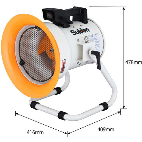 Ｓｕｉｄｅｎ　送風機　マルチアングルファン　ハネ２００ｍｍ　単相１００Ｖ SJF-200LA-1