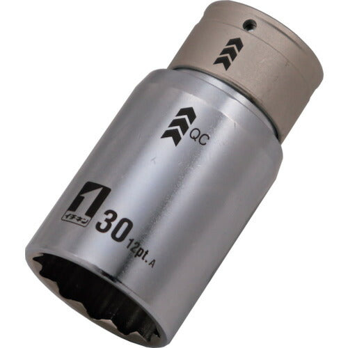 ＭＵＳＴＴＯＯＬ ＱＣソケット シングル３０ｍｍ １２角 ＩＭ４Ｗ３０－１２Ｋ 19818