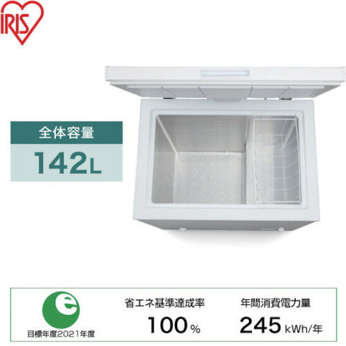 ＩＲＩＳ ５１３７８８上開き式冷凍庫 １４２Ｌ ICSD-14A-W