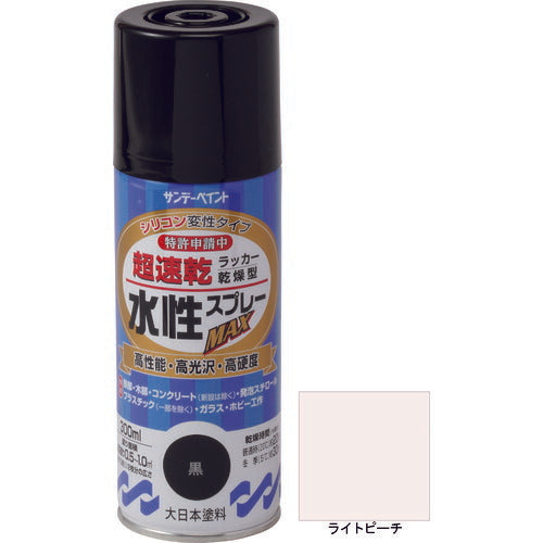 サンデーペイント 水性ラッカースプレーＭＡＸ ３００ｍｌ ライトピーチ 262045