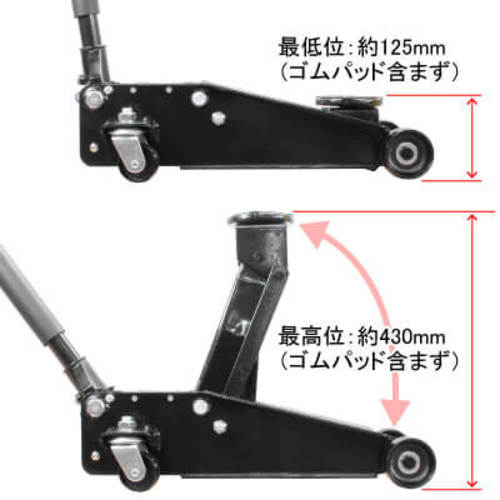 アストロプロダクツ ２．５ＴＯＮ ガレージジャッキ 2006000001403