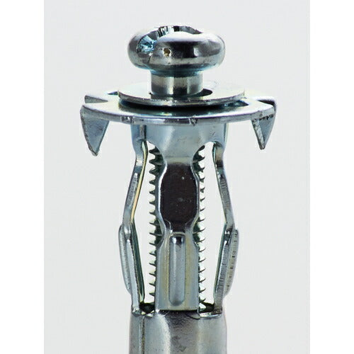 ＴＲＵＳＣＯ ボードファスナー スチール Ｍ４Ｘ２５ １２本入 （中空壁用アンカー／はさみ固定式） B-405BT