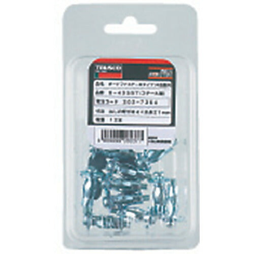 ＴＲＵＳＣＯ ボードファスナー スチール Ｍ４Ｘ４５ １０本入 （中空壁用アンカー／はさみ固定式） B-416BT