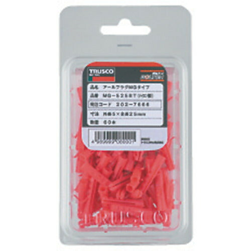 ＴＲＵＳＣＯ オールプラグ ナイロン １０Ｘ５０ １６本入 （コンクリート・ＡＬＣパネル用アンカー／ねじ込み式） MG-1050BT