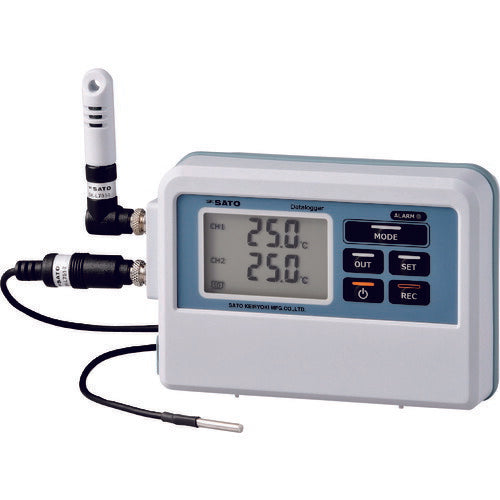 佐藤 ２ｃｈ温度ロガー（サーミスタセンサタイプ） ＳＫ－Ｌ７５１指示計のみ（８８００－００） SK-L751