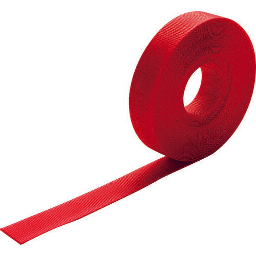 ＴＲＵＳＣＯ ナイロン平ベルト １．６ｔ×３８ｍｍ×１０ｍ 赤 TNB3810-R
