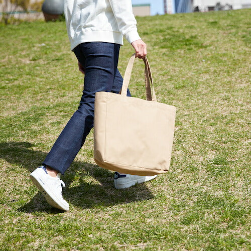 ＴＲＵＳＣＯ キャンバスバッグ ３５０ｘ１３０ｘ３５０ｍｍ ベージュ CVSBG-BE