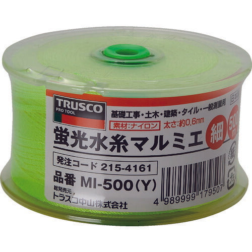 ＴＲＵＳＣＯ 蛍光水糸マルミエ 細 ５００ｍ MI-500-Y