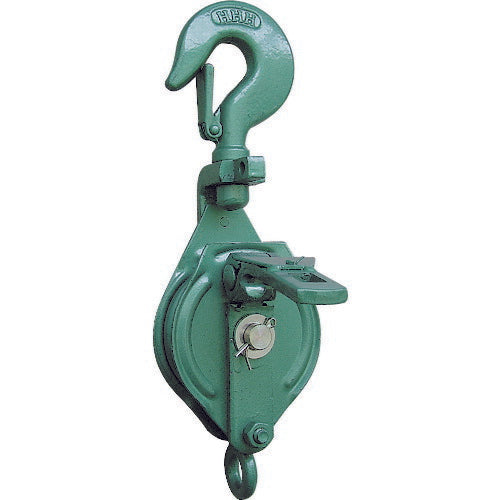 ＨＨＨ 強力型滑車一車スナッチ フック型１００ｍｍ 100X1S