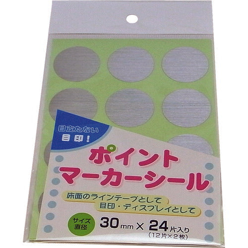 まつうら　ポイントマーカーシール　３０ｍｍΦ丸型　２４枚 PM30R-24