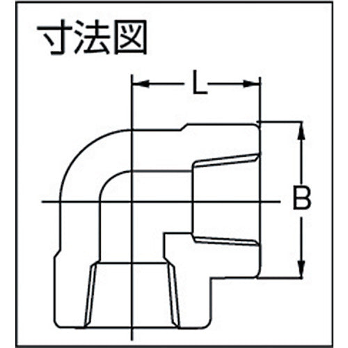 フジトク　９０°エルボ　９０Ｅ　１０Ａ　炭素鋼　ねじ込み 90E-PT-10A