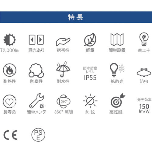 ＫＡＺ 輝夜５００Ｗ ＬＥＤ全光バルーンライト 中型三脚仕様 BL-500-FS