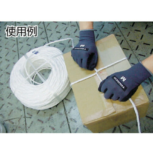 ＴＲＵＳＣＯ ＰＰロープ 幅６ｍｍＸ長さ２００ｍ 白 PP-6200