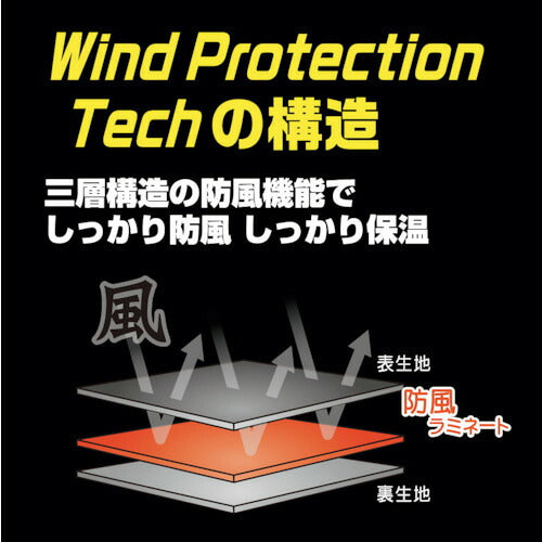 喜多　防風フェイスマスク（裏起毛）　バラクラバ　ヘルメット対応　Ｎｏ３４２０　ブラック　フリー NO3420-BLK