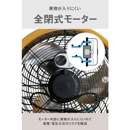 ＣＡＴ　サーキュレーター　４５ｃｍ（壁・床タイプ）　イエロー HVD-18AC